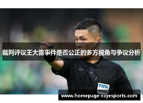 裁判评议王大雷事件是否公正的多方视角与争议分析